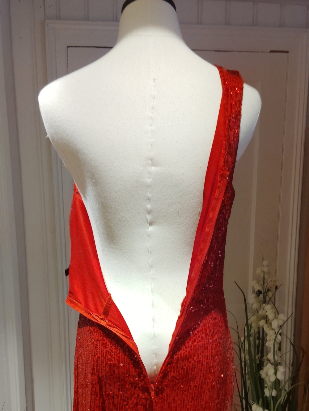 Crystal Sky Sequinned One Shoulder Jumpsuit NEW - Picture 11 of 14